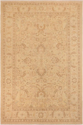 handmade Traditional Kafkaz Tan Beige Hand Knotted RECTANGLE 100% WOOL area rug 10 x 14